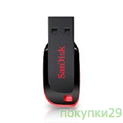 носитель информации USB 2.0 SanDisk USB Drive 64Gb, Cruzer Blade SDCZ50-064G-B35