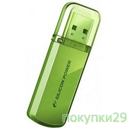 USB 2.0 Silicon Power USB Drive 32Gb, Helios 101 [SP032GBUF2101V1N], Green