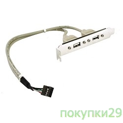 Планка в корпус USB2.0 -2 порта, (EBRCT-2PrtUSB2)